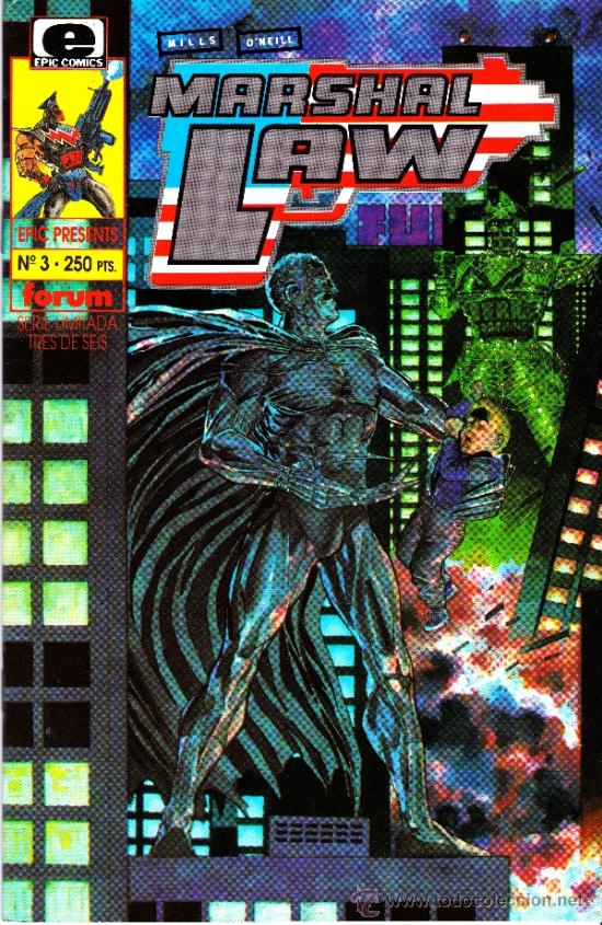 C&oacute;mics: MARSHAL LAW. EPIC COMICS. MINISERIE DE 6 COMPLETA + 2 PRESTIGIOS. LOTE PRO - Foto 4