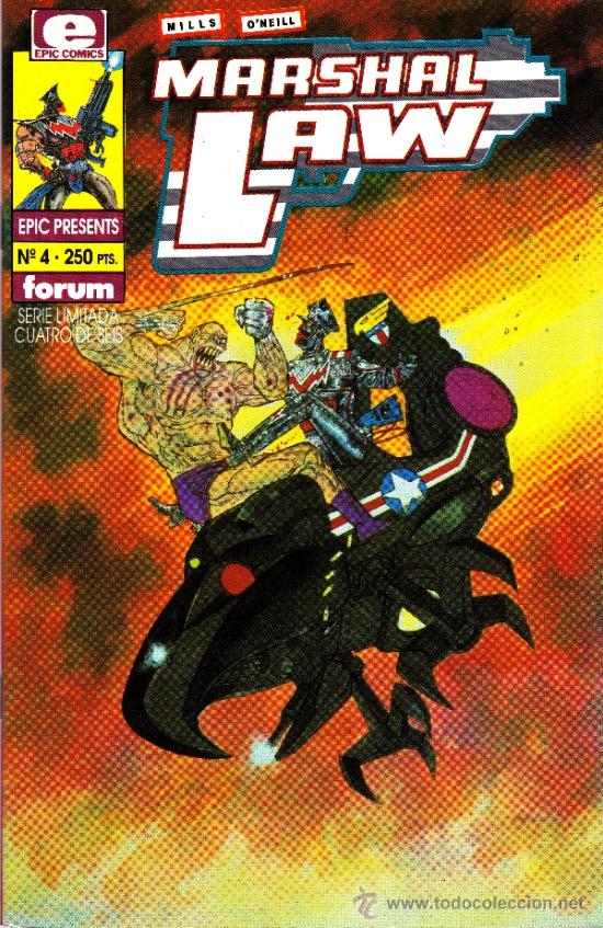 C&oacute;mics: MARSHAL LAW. EPIC COMICS. MINISERIE DE 6 COMPLETA + 2 PRESTIGIOS. LOTE PRO - Foto 5