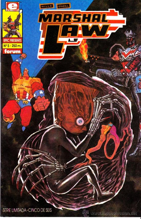 C&oacute;mics: MARSHAL LAW. EPIC COMICS. MINISERIE DE 6 COMPLETA + 2 PRESTIGIOS. LOTE PRO - Foto 7