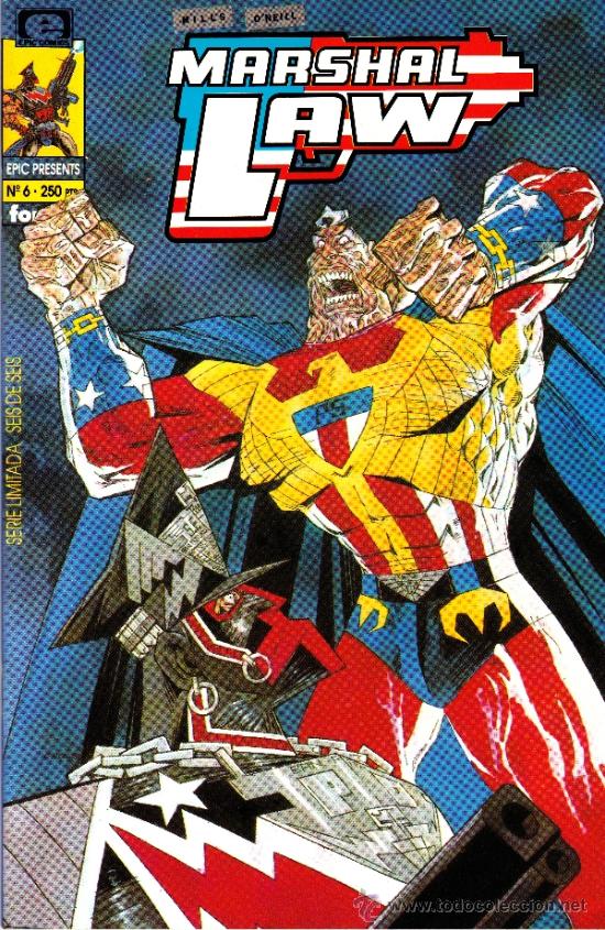 C&oacute;mics: MARSHAL LAW. EPIC COMICS. MINISERIE DE 6 COMPLETA + 2 PRESTIGIOS. LOTE PRO - Foto 8