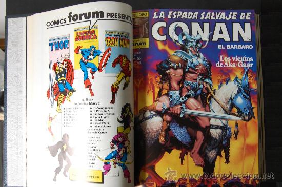 C&oacute;mics: LA ESPADA SALVAJE DE CONAN EL BARBARO- LIBRO CON 9 CUADERNOS-1987 - Foto 2