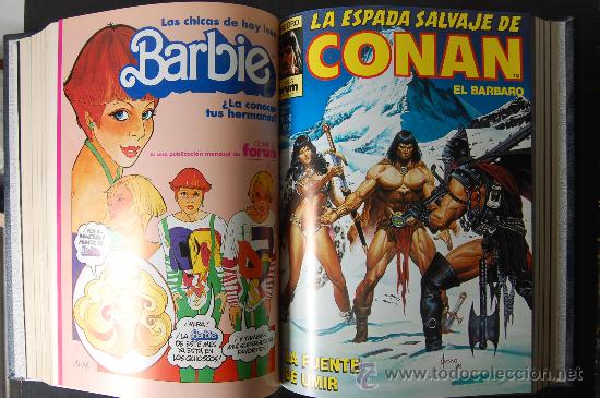 C&oacute;mics: LA ESPADA SALVAJE DE CONAN EL BARBARO- LIBRO CON 9 CUADERNOS-1987 - Foto 3