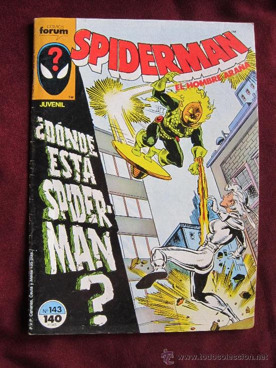 C&oacute;mics: SPIDERMAN N&ordm; 143. &iquest;Donde est&aacute; Spiderman? VOL. 1. FORUM Marvel comics. - Foto 1