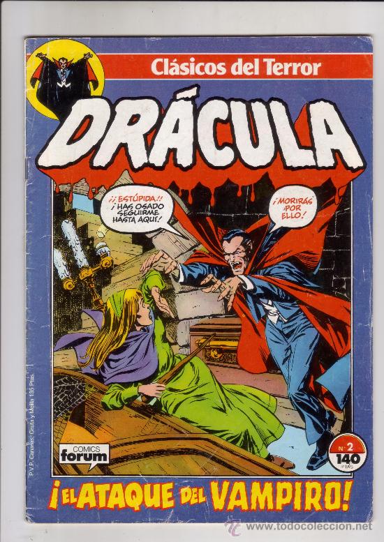C&oacute;mics: FORUM - DRACULA CLASICOS DEL TERROR NUM. 2 ( GENE COLAN ) - Foto 1