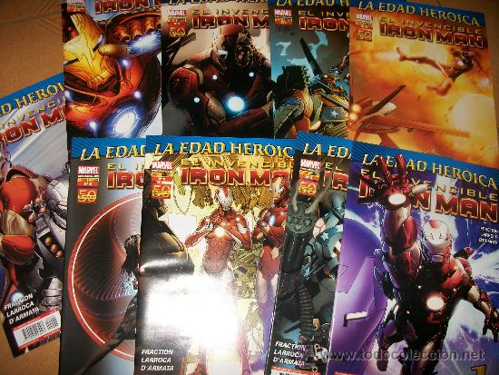 C&oacute;mics: EL INVENCIBLE IRON MAN - LA EDAD HEROICA - NUMEROS 1 AL 9 - Foto 1