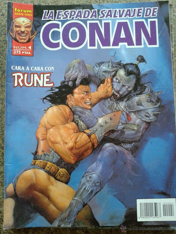C&oacute;mics: LA ESPADA SALVAJE DE CONAN -- SERIE ORO -- N&ordm; 4 -- FORUM - Foto 1