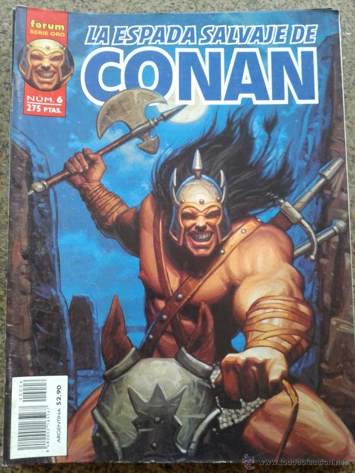 C&oacute;mics: LA ESPADA SALVAJE DE CONAN -- SERIE ORO -- N&ordm; 6 -- FORUM - Foto 1