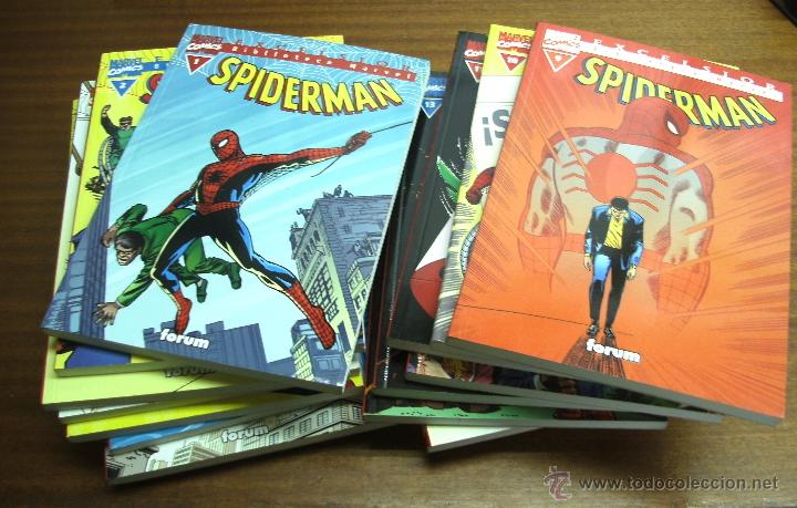 C&oacute;mics: BIBLIOTECA MARVEL SPIDERMAN / LOTE 17 PRIMEROS N&Uacute;MEROS / FORUM - Foto 1