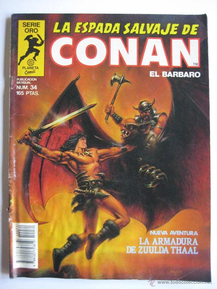 C&oacute;mics: LA ESPADA SALVAJE DE CONAN N&ordm; 34. SERIE ORO. PLANETA COMIC. FORUM - Foto 1