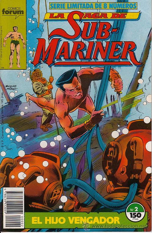 C&oacute;mics: LA SAGA DE SUBMARINER # 2 (FORUM,1989) - NAMOR - Foto 1