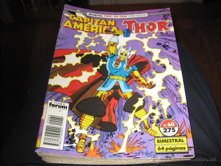 C&oacute;mics: CAPIT&Aacute;N AM&Eacute;RICA / THOR - FORUM - N&Uacute;MERO 60 - MARVEL TWO IN ONE - Foto 1