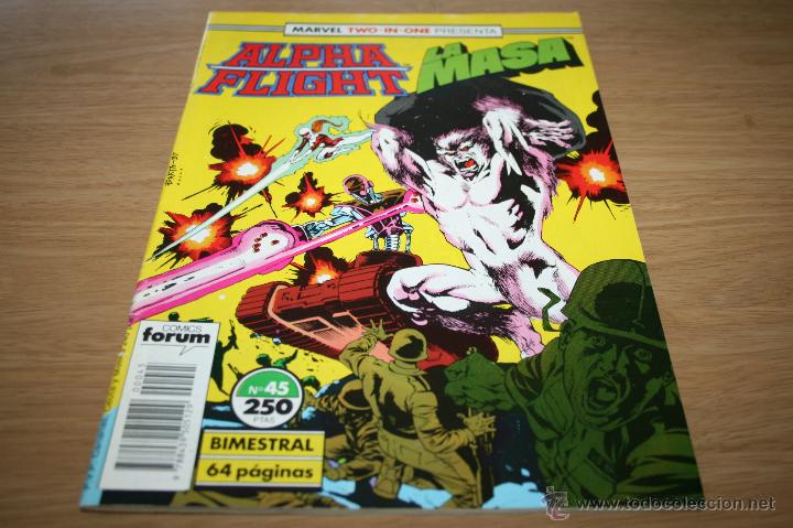 C&oacute;mics: ALPHA FLIGHT Y LA MASA volumen I n&ordm; 45 MARVEL TWO-IN-ONE FORUM - REF1 - Foto 1