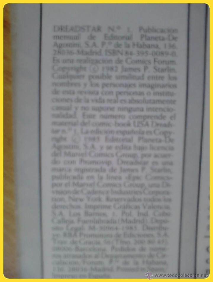 C&oacute;mics: Retapado Dreadstar n&uacute;meros 1 2 3 4 5. 1985 - Foto 5