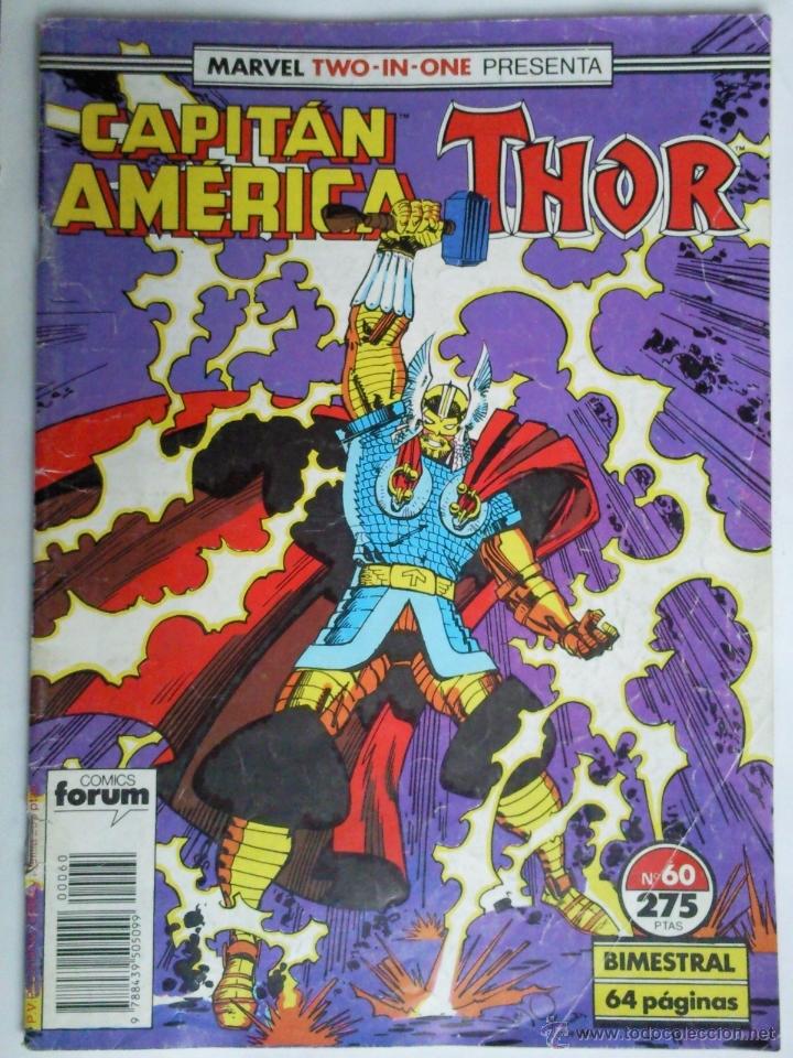 C&oacute;mics: COMICS FORUM MARVEL TWO - IN - ONE PRESENTA CAPITAN AMERICA THOR N&ordm; 60 - Foto 1