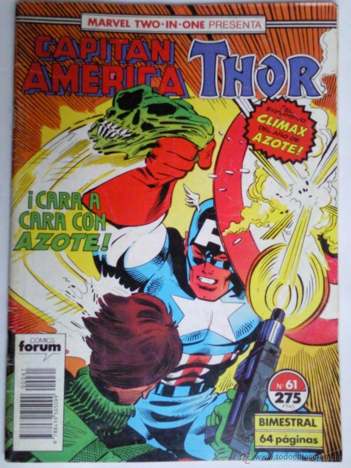 C&oacute;mics: COMICS FORUM MARVEL TWO - IN - ONE PRESENTA CAPITAN AMERICA THOR N&ordm; 61 - Foto 1