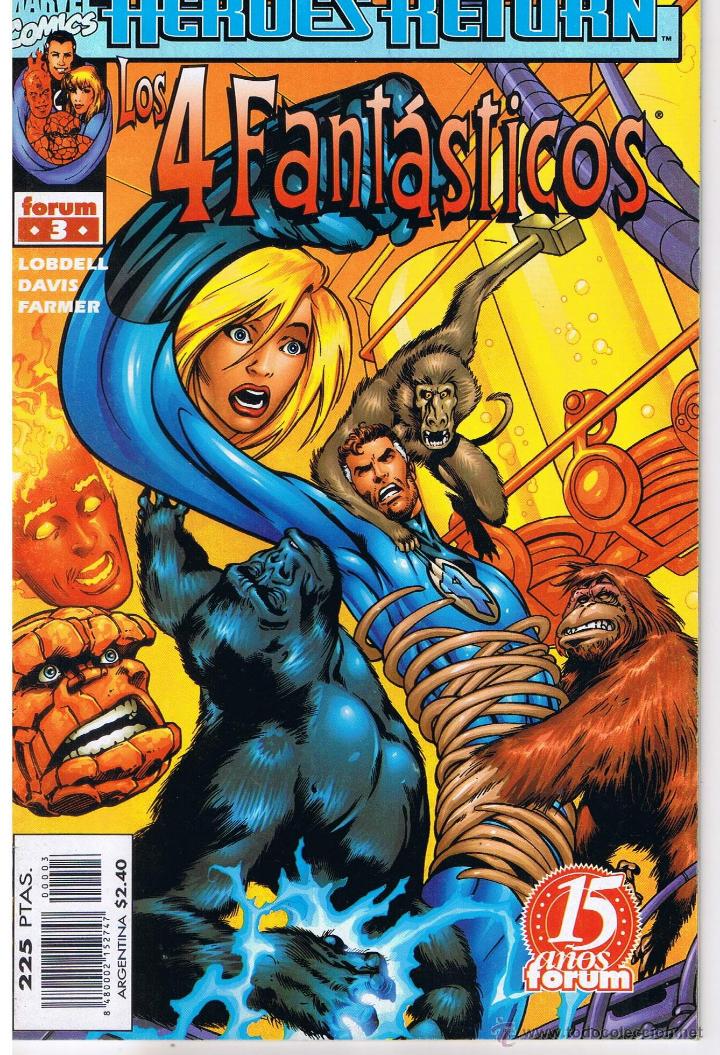 C&oacute;mics: LOS 4 FANTASTICOS. HEROES RETURN. NUMERO 3. FORUM - Foto 1