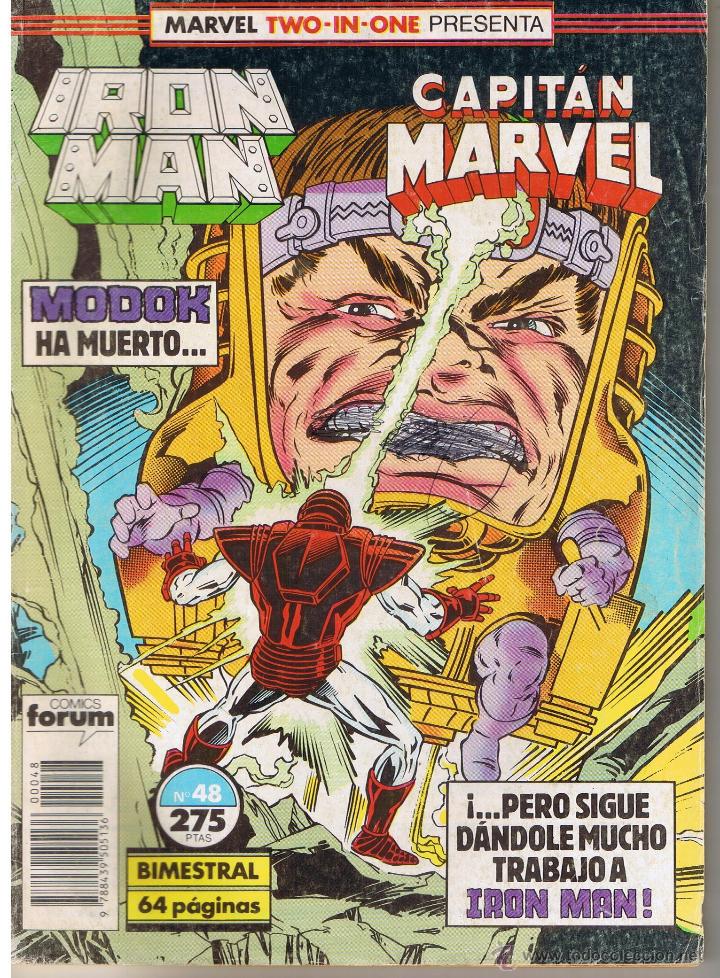 C&oacute;mics: IRON MAN - CAPITAN MARVEL. NUMERO 48. FORUM - Foto 1