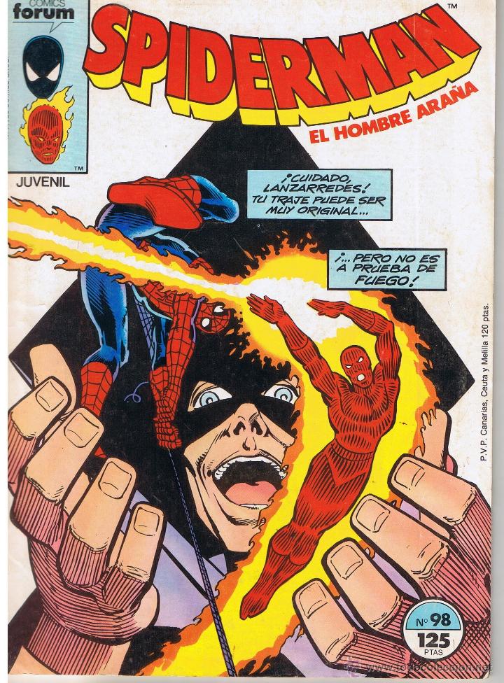C&oacute;mics: SPIDERMAN. EL HOMBRE ARA&Ntilde;A. NUMERO 98. FORUM - Foto 1
