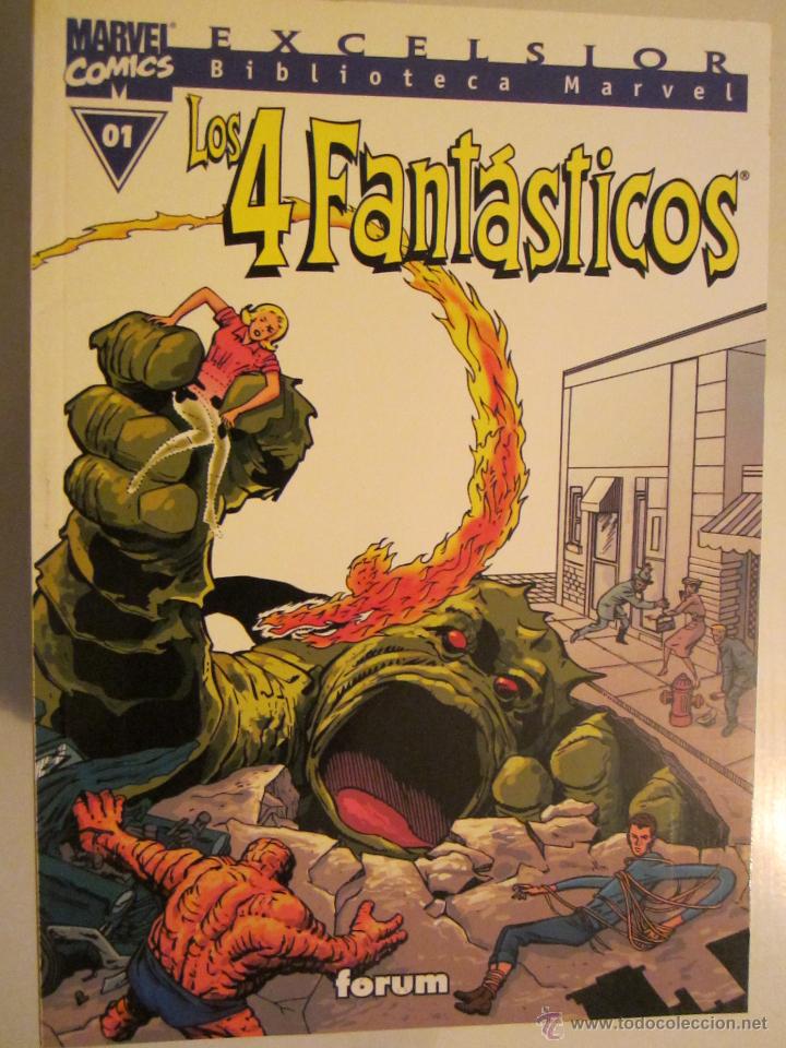 C&oacute;mics: BIBLIOTECA MARVEL LOS 4 FANTASTICOS N&ordm; 01 - Foto 1