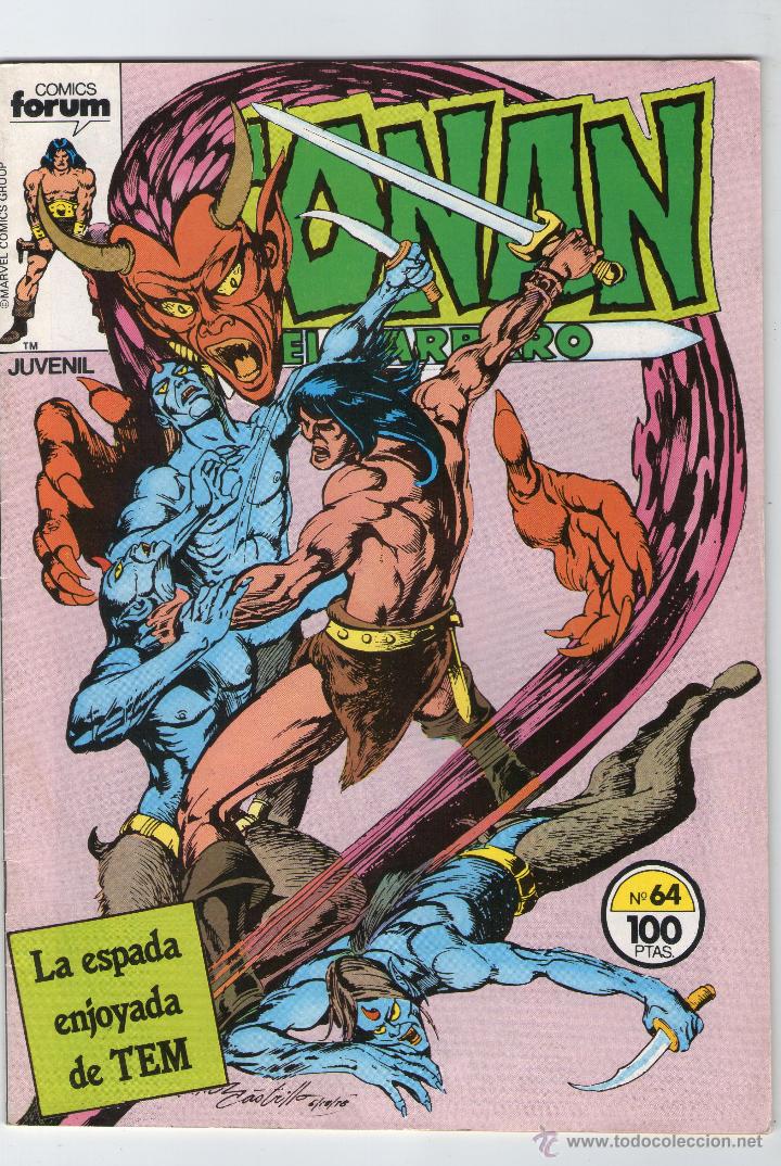 C&oacute;mics: CONAN EL B&Aacute;RBARO - N&ordm; 64 - COMICS FORUM - A&Ntilde;OS 80. - Foto 1