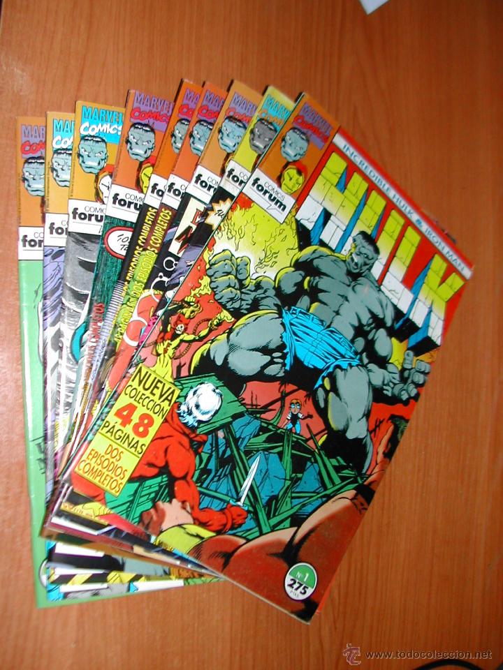 C&oacute;mics: LOTE COMPLETO. 9 COMICS. HULK & IRON MAN. COMICS FORUM. A&Ntilde;O 1993. C9170. - Foto 1