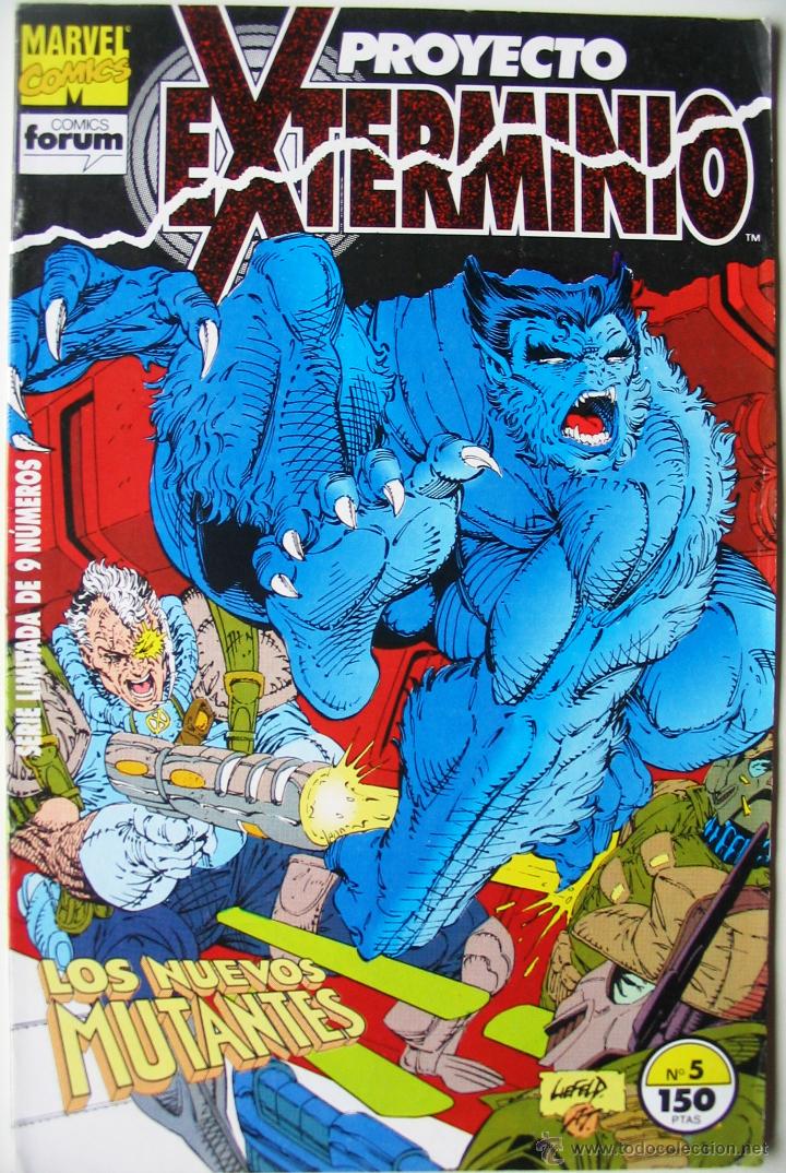 C&oacute;mics: Proyecto exterminio - n&uacute;mero 5 - Los nuevos mutantes - Marvel comics - Foto 1