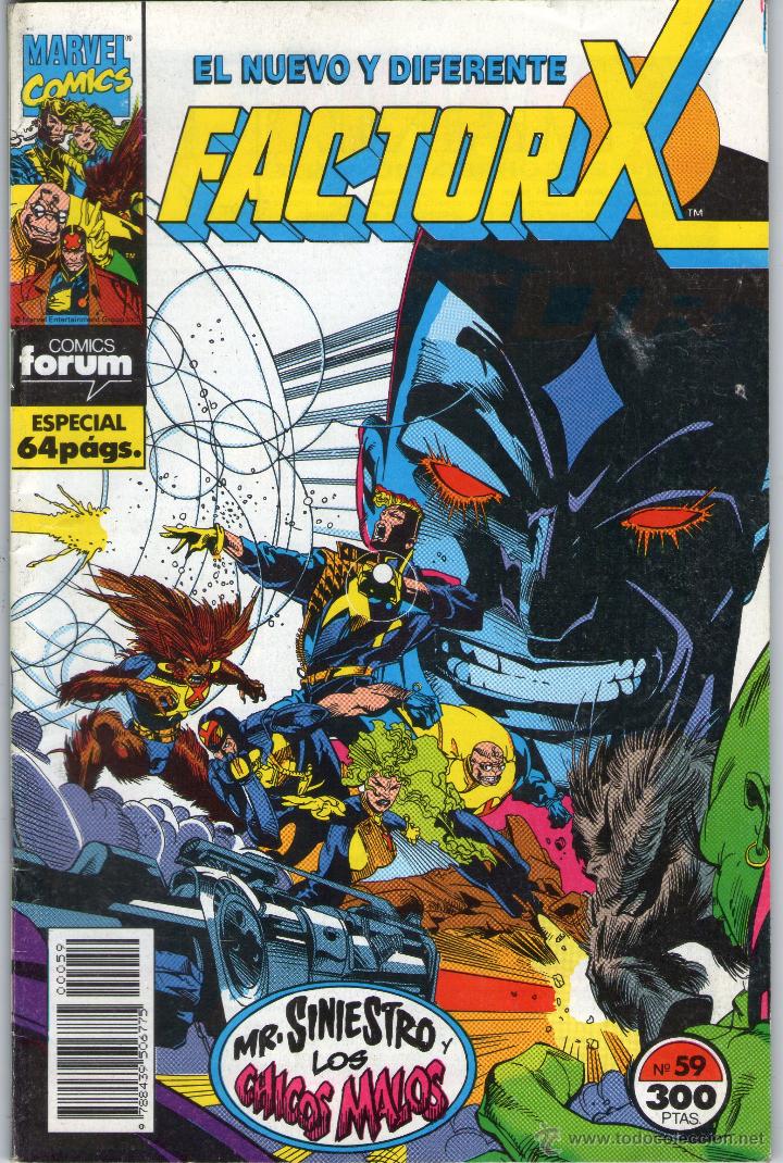 C&oacute;mics: FACTOR X - N&ordm; 59 - COMICS FORUM - PLANETA DE AGOSTINI - A&Ntilde;O 1992. - Foto 1