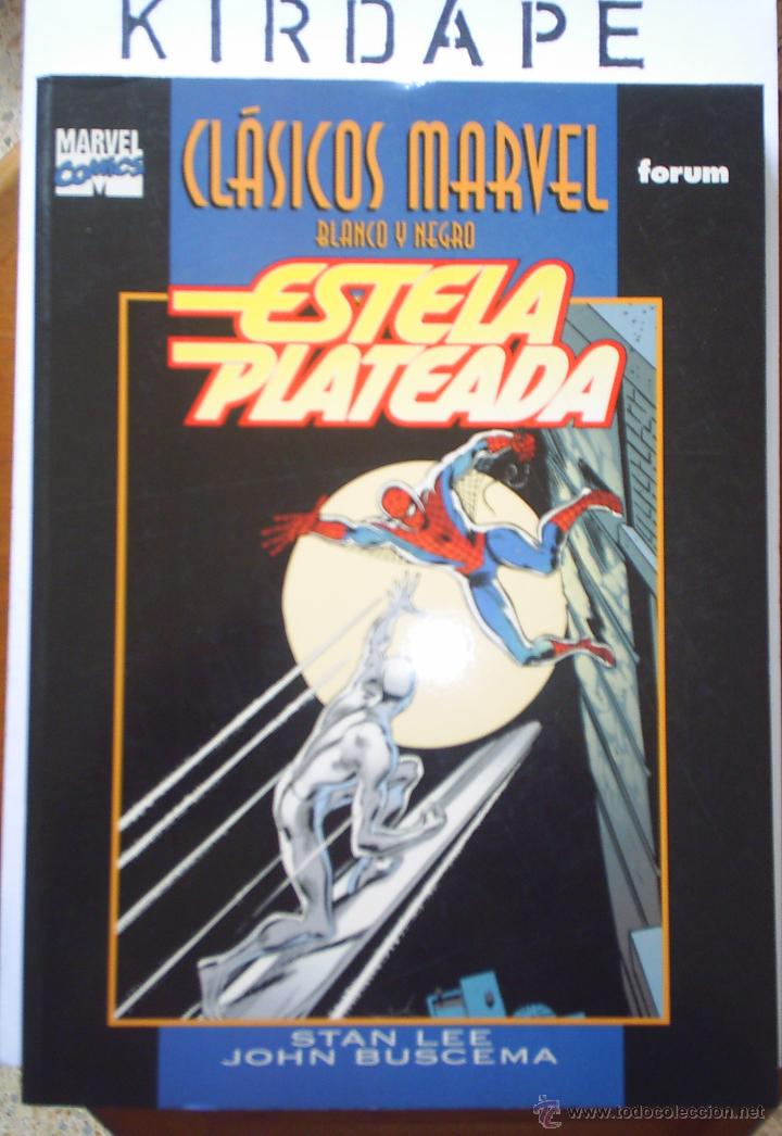 C&oacute;mics: cl&aacute;sicos marvel blanco y negro estela plateada - Foto 1