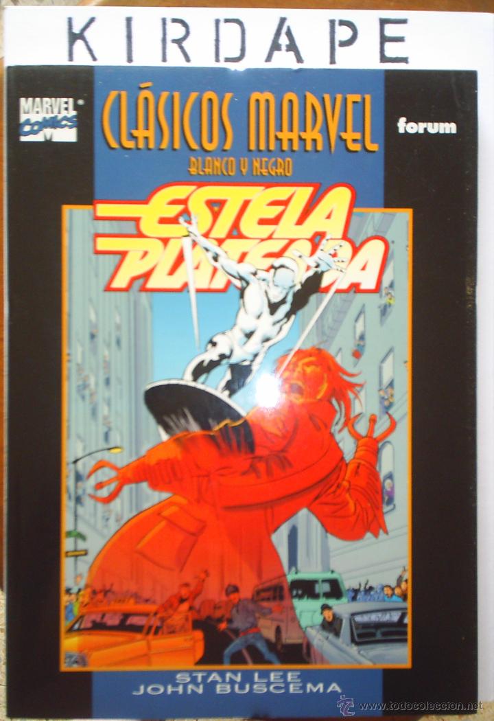 C&oacute;mics: cl&aacute;sicos marvel blanco y negro estela plateada - Foto 1