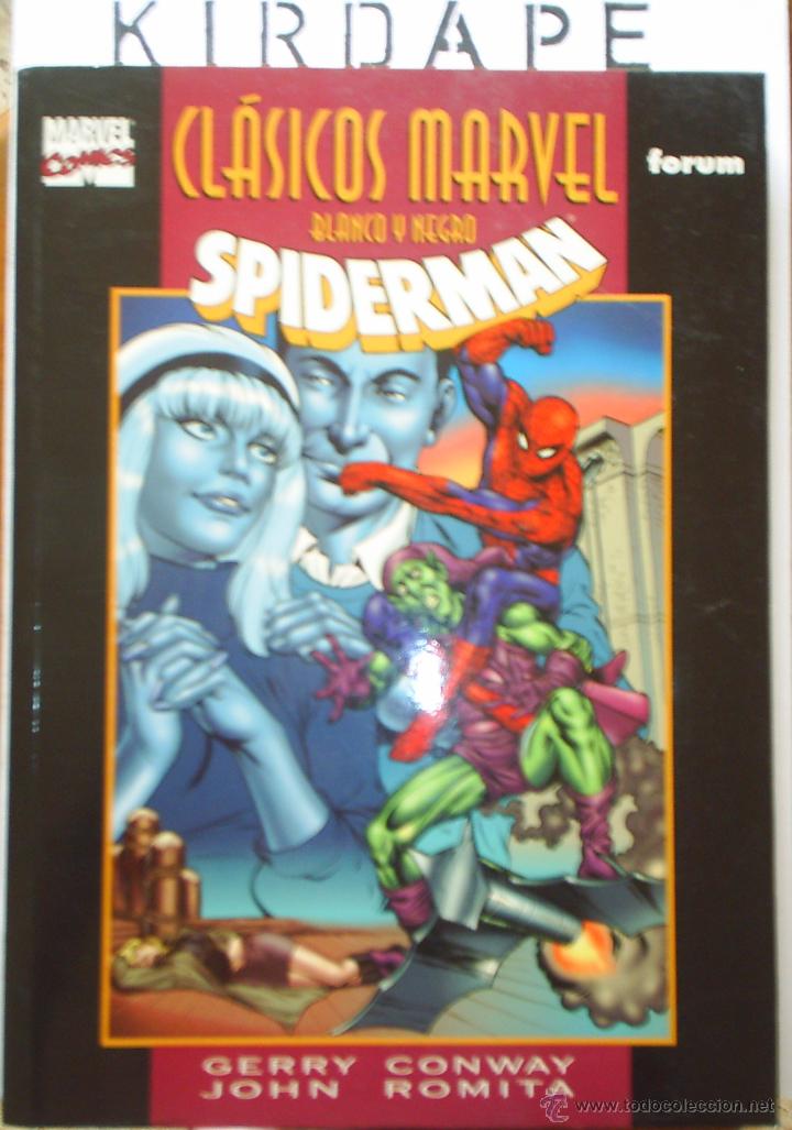 C&oacute;mics: cl&aacute;sicos marvel blanco y negro spiderman - Foto 1