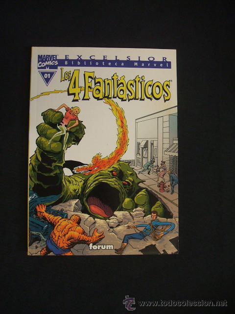 C&oacute;mics: BIBLIOTECA MARVEL - LOS 4 FANTASTICOS - N&ordm; 01 - FORUM - - Foto 1