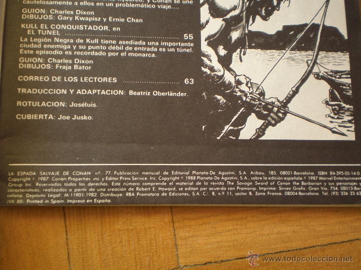 C&oacute;mics: LA ESPADA SALVAJE DE CONAN. N&deg; 77. FORUM SERIE ORO - Foto 4