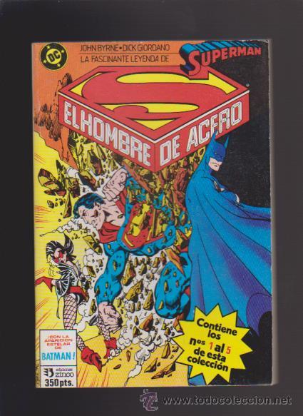 C&oacute;mics: SUPERMAN - EL HOMBRE DE ACERO - Nos. 1 al 5 - DC COMICS 1989 - Foto 1