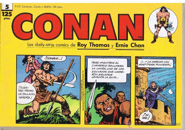 C&oacute;mics: CONAN. LAS DAILY-STRIP COMICS. N&ordm; 5. FORUM. (RF.MA)C/18 - Foto 1