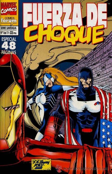 C&oacute;mics: FUERZA DE CHOQUE Lote de 2 N&ordm; (1-2) - Foto 1