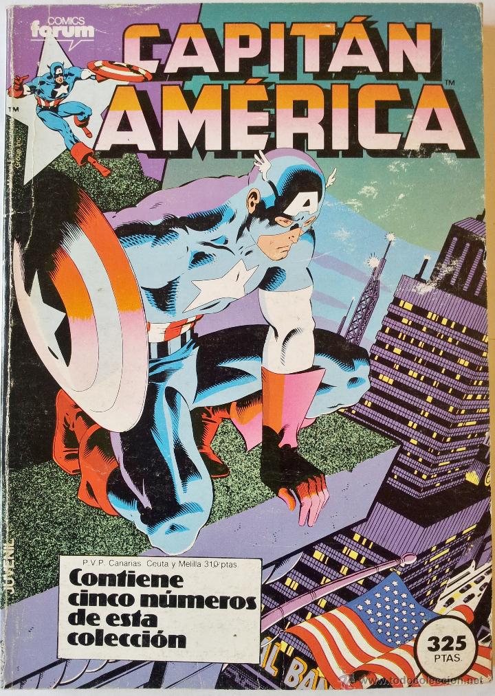 Comics: CAPIT&Aacute;N AM&Eacute;RICA, RETAPADO N&ordm;s.31 AL 35, FORUM 1987.
