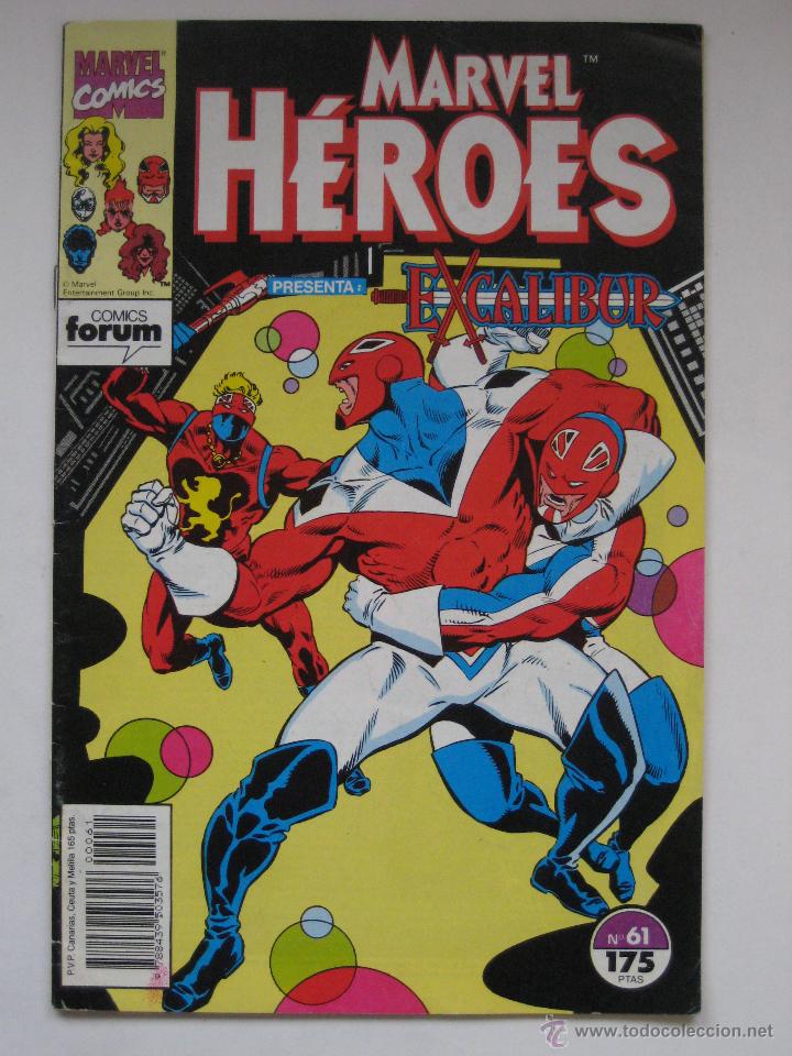 C&oacute;mics: MARVEL HEROES N&ordm; 61. EXCALIBUR. FORUM - Foto 1