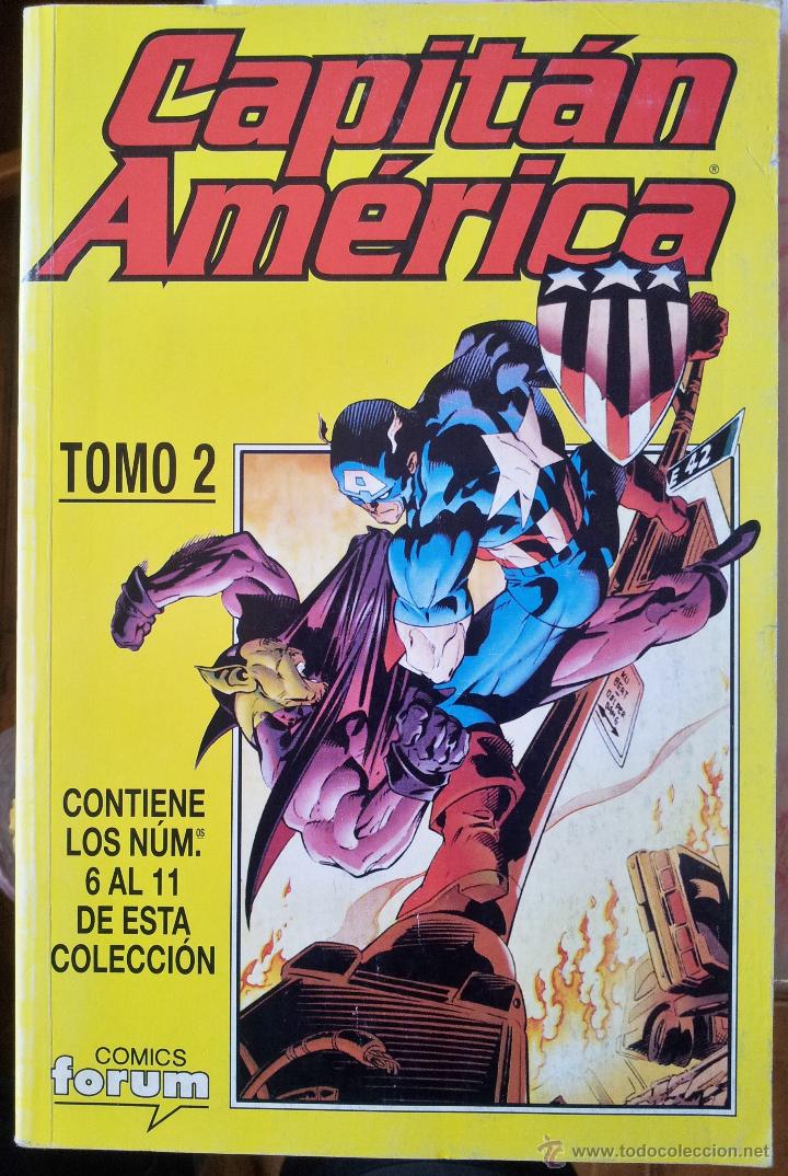 C&oacute;mics: CAPIT&Aacute;N AM&Eacute;RICA, TOMO N&ordm; 2, CONTIENE LOS N&ordm;s. 6 AL 11, COMICS FORUM 1999.
