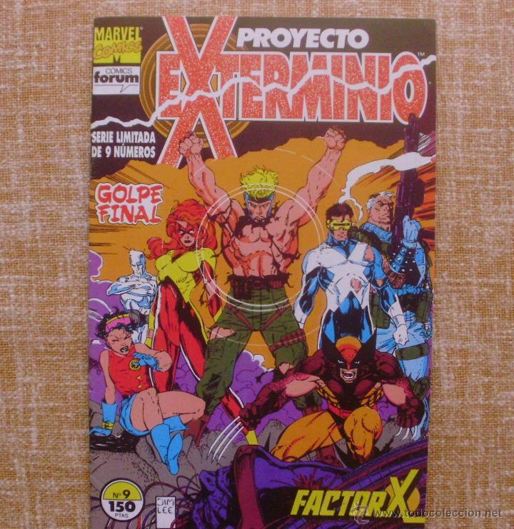 C&oacute;mics: Proyecto Exterminio, n&uacute;mero 9 de 9, Golpe Final, Planeta DeAgostini, Forum, Marvel, Factor X, 1992 - Foto 1