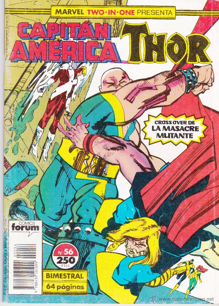 C&oacute;mics: MARVEL TWO-IN-ONE. CAPITAN AMERICA THOR. NUMERO 56 - Foto 1