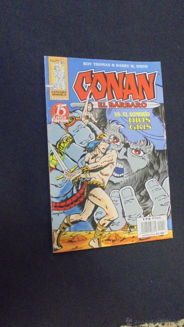 C&oacute;mics: CONAN EL BARBARO - N&ordm; 3 - ROY THOMAS - FORUM. - Foto 1