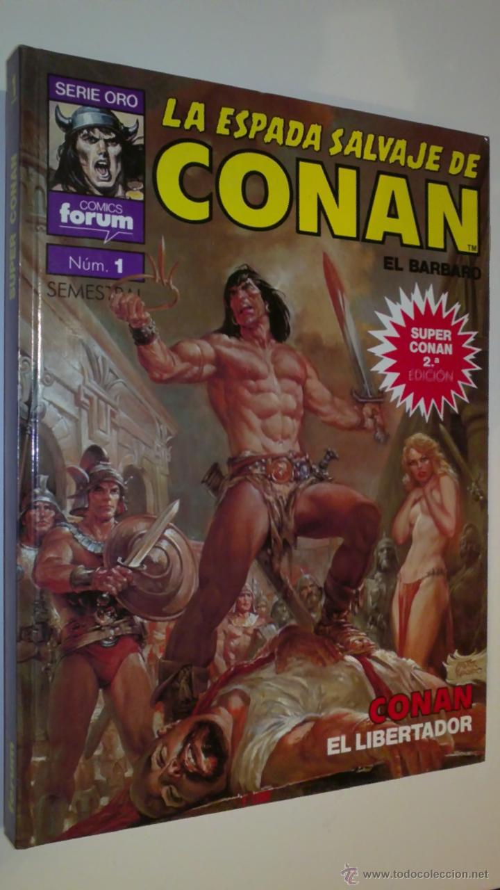 C&oacute;mics: LA ESPADA SALVAJE DE CONAN SERIE ORO COMPLETA 16 TOMOS - Foto 1