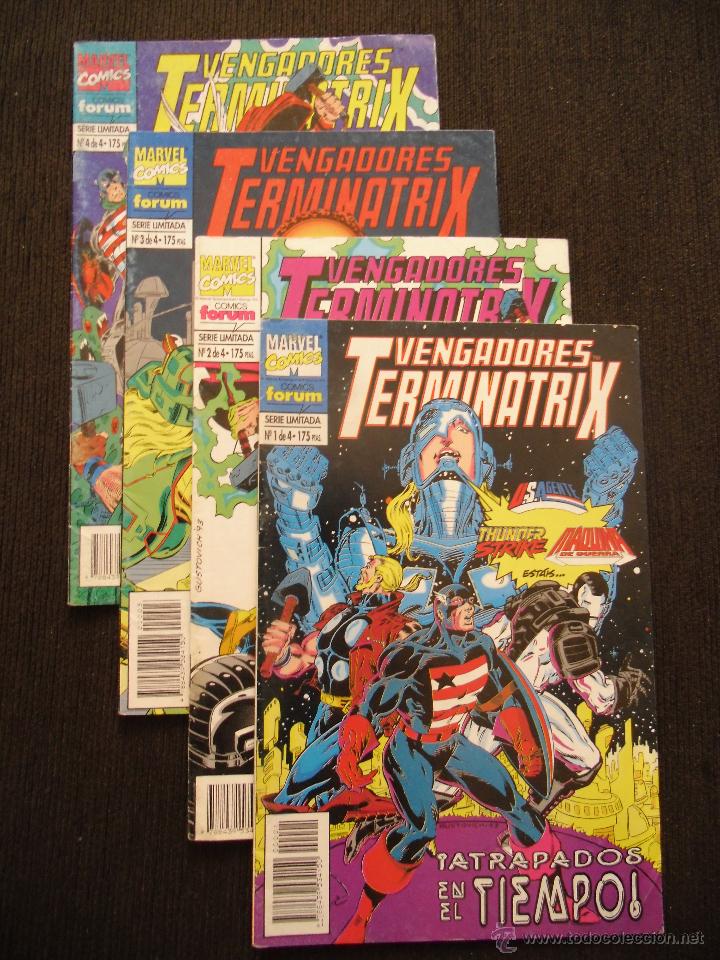 C&oacute;mics: LOS VENGADORES - COMPLETO TERMINATRIX 4 EJEMPLARES EDICIONES MARVEL FORUM - Foto 1
