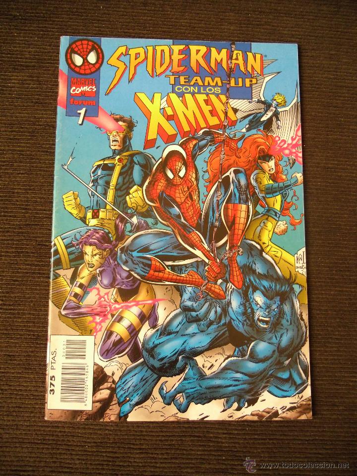 C&oacute;mics: COMIC MARVEL FORUM: SPIDERMAN TEAM UP X MEN NUMERO 1 - Foto 1
