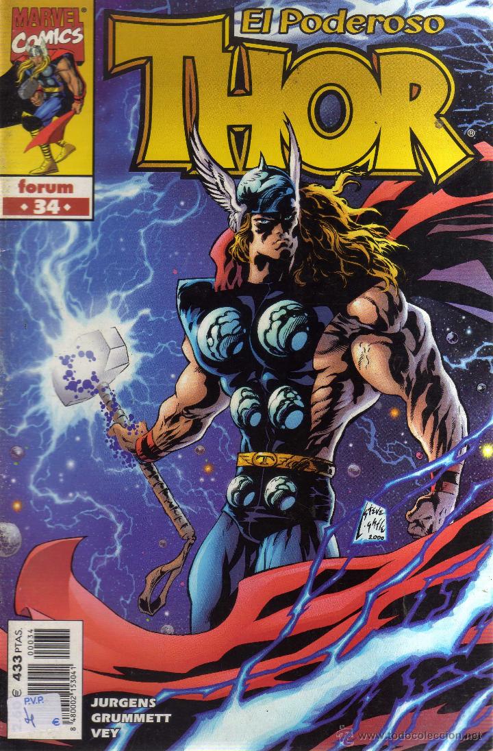C&oacute;mics: EL PODEROSO THOR N&Uacute;MERO 34 - CJ189 - Foto 1