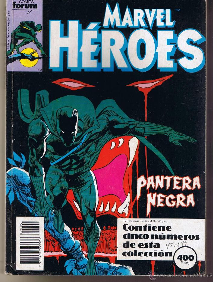 C&oacute;mics: MARVEL H&Eacute;ROES. TOMO RETAPADO CONTENIENDO 5 N&ordm;S. DE ESTA COLECCI&Oacute;N: 45, 46, 47, 48, 49. FORUM.(C/A38)