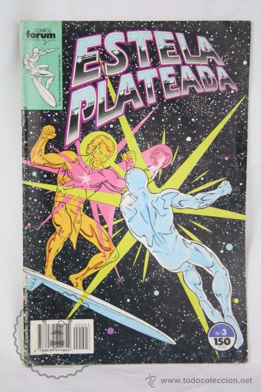 C&oacute;mics: C&oacute;mic Estela Plateda / Silver Surfer - N&ordm; 3 - Marvel Comics / Forum - Foto 1