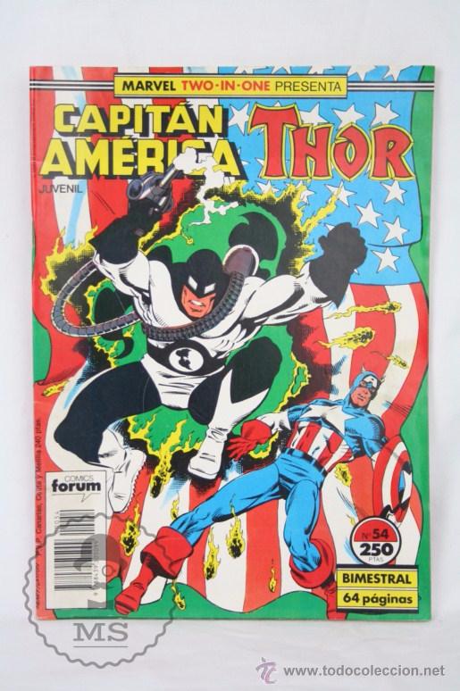 C&oacute;mics: C&oacute;mic Capit&aacute;n Am&eacute;rica / Thor - N&ordm; 54 - Marvel Comics / Forum - Foto 1