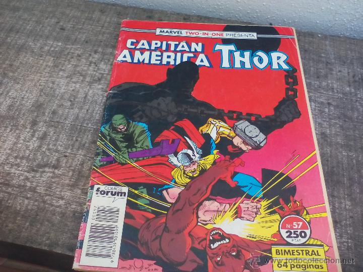 C&oacute;mics: Marvel Two- in One Presenta Capitan America - Thor. n&ordm; 57 Comic - Foto 1