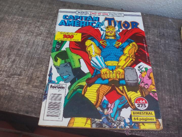 C&oacute;mics: Capitan America Thor. Marvel Two in one Presenta. N&ordm; 64. Forum comic - Foto 1